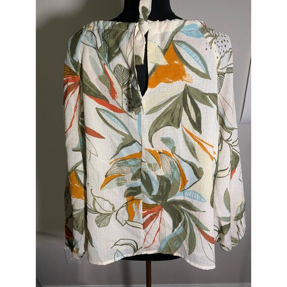 A.New Day Floral Off-Shoulder Women's Top Size XL - Picture 2 of 7